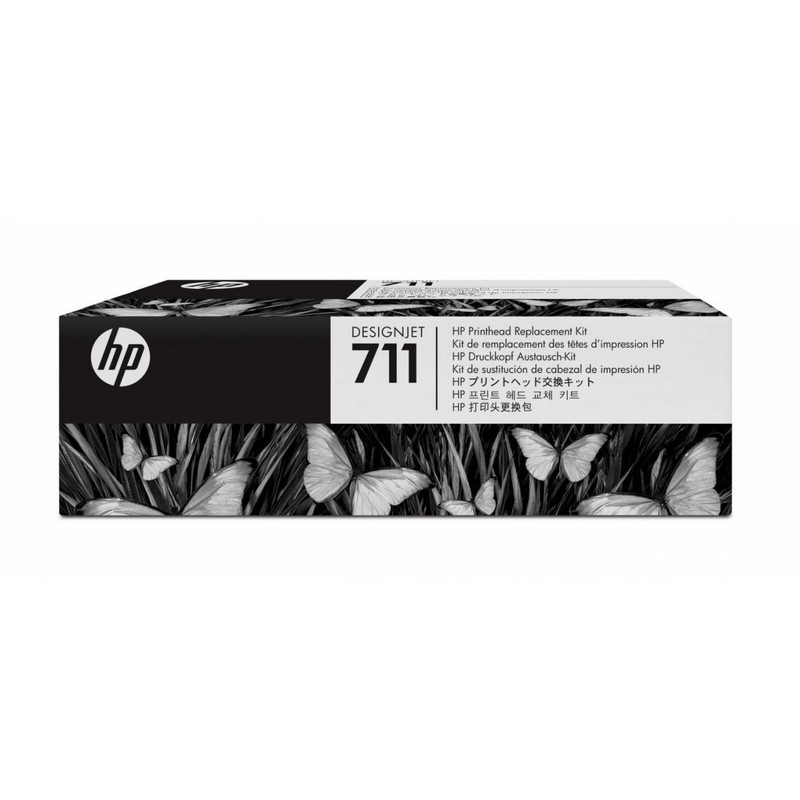 HP Printhoved Blækprinter Sort Gul Cyan Magenta C1Q10A